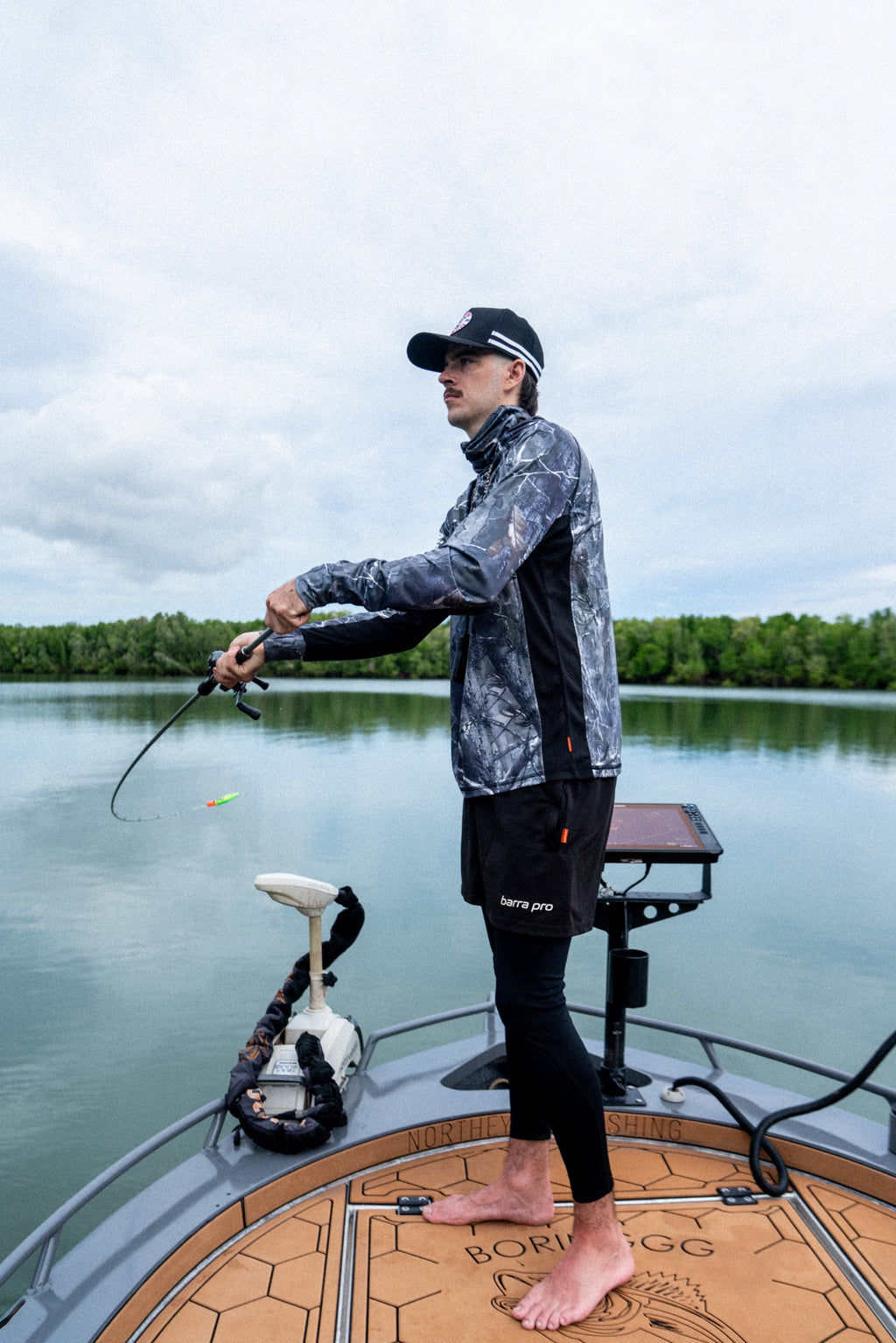 Fallen Oak Camo Hooded - Fishing Shirt