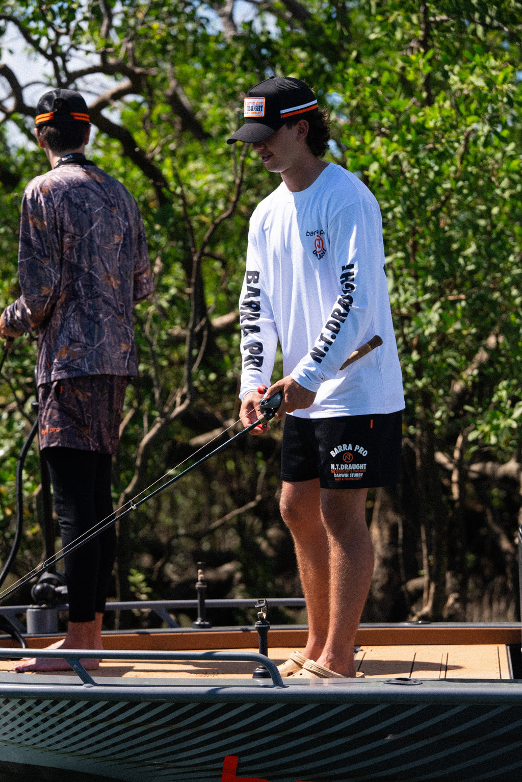 Shady Camp Rugby Shorts + Zips - Barra Pro X NT Draught