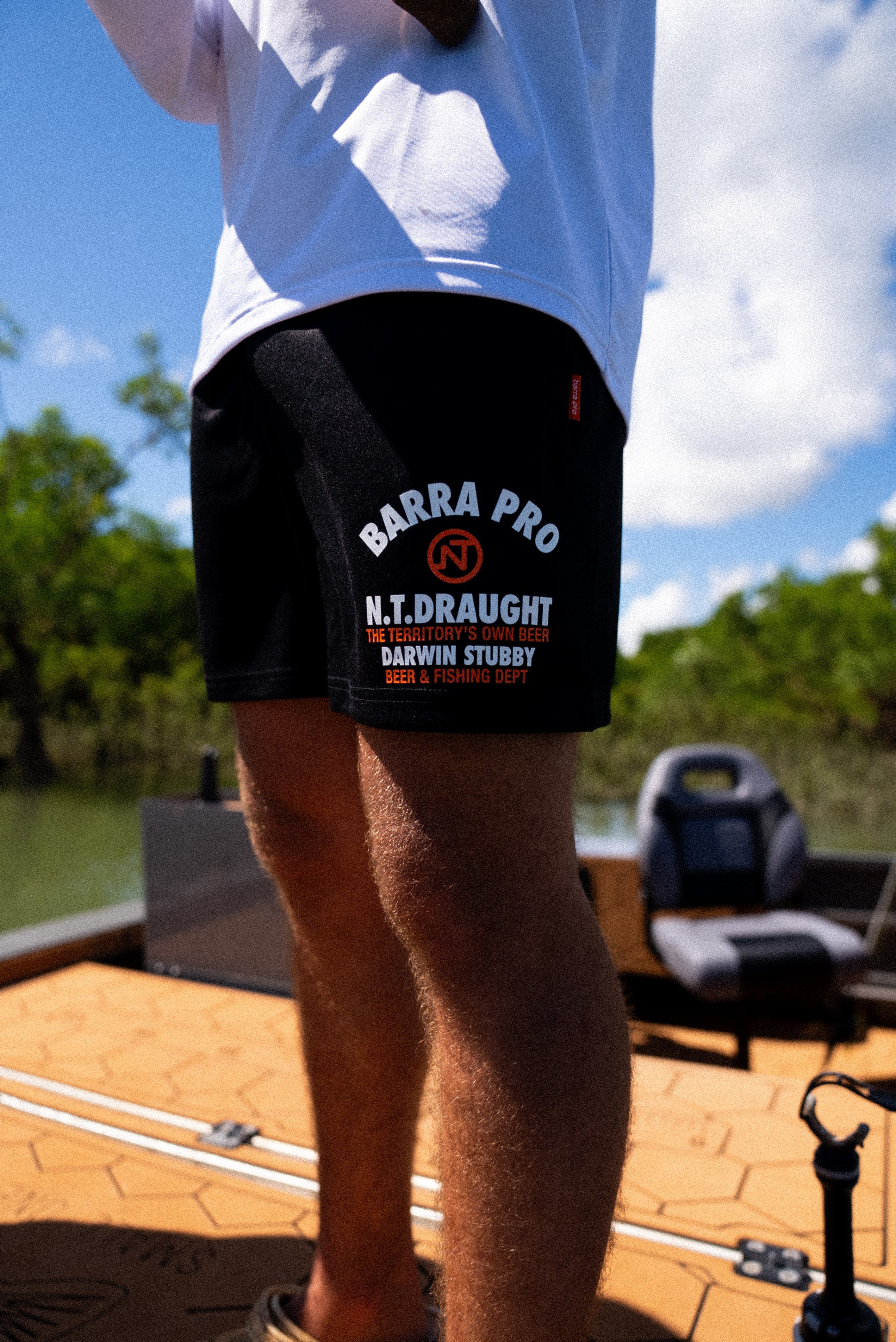 Shady Camp Rugby Shorts + Zips - Barra Pro X NT Draught