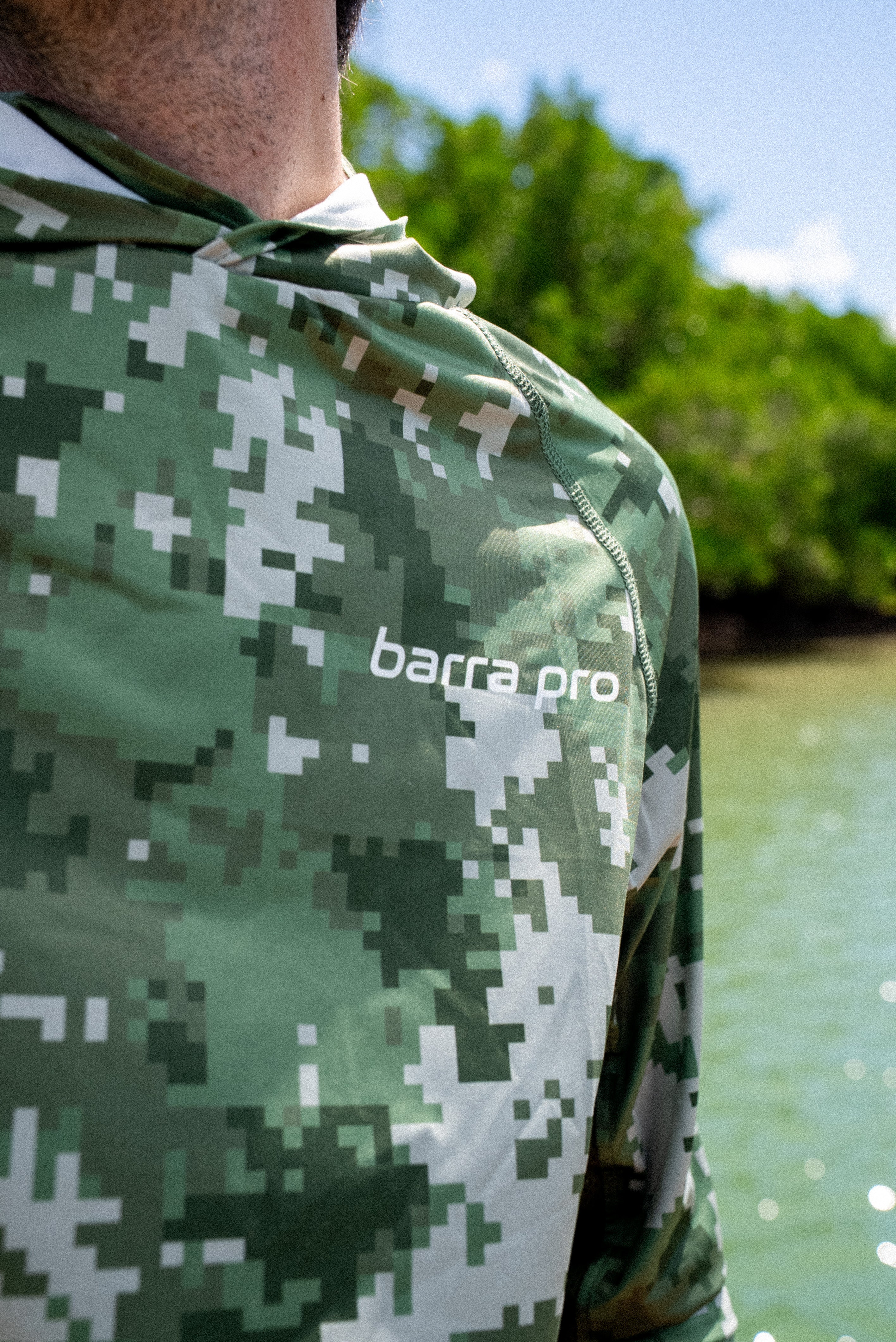 Forest Green Digi Camo Hooded - Fishing Shirt