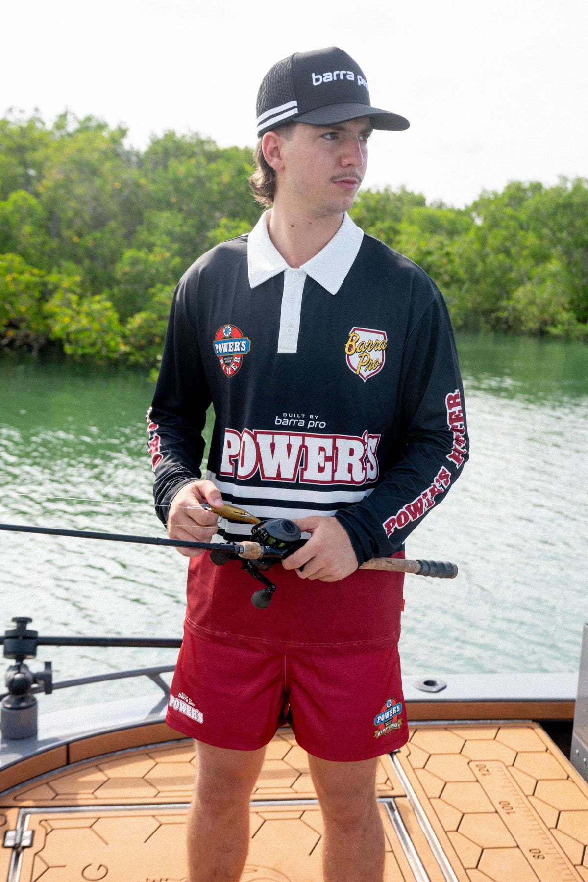 Lazo Pioneer fishing shirt – Barra Pro x Powers, black