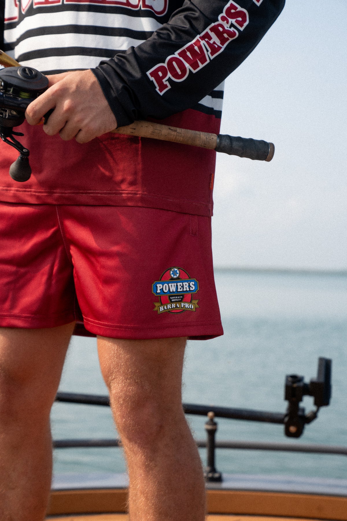 Half Back Footy Shorts – Barra Pro x Powers