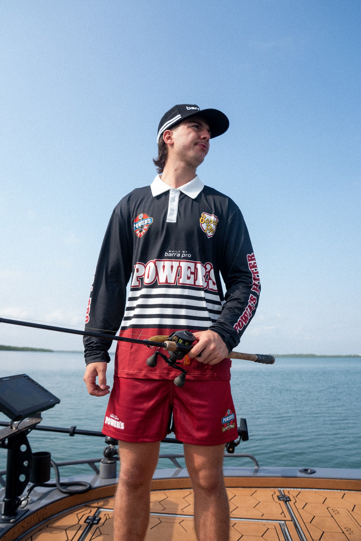 Half Back Footy Shorts – Barra Pro x Powers