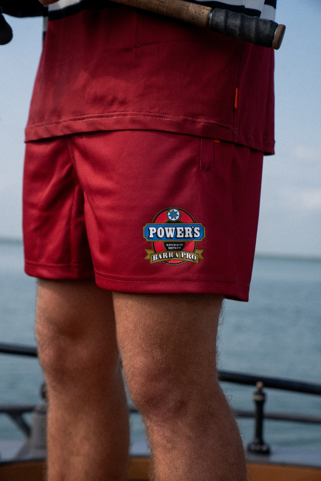 Half Back Footy Shorts – Barra Pro x Powers