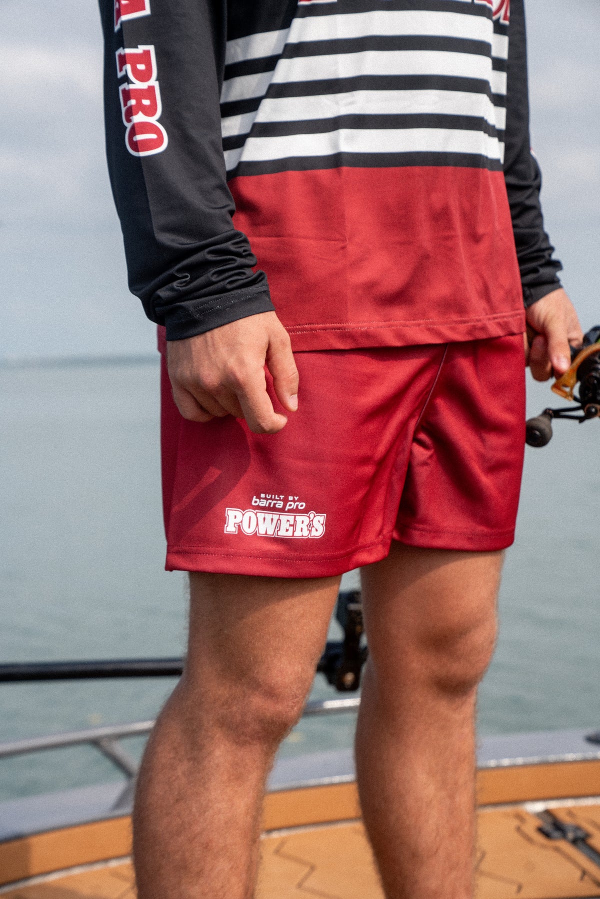 Half Back Footy Shorts – Barra Pro x Powers