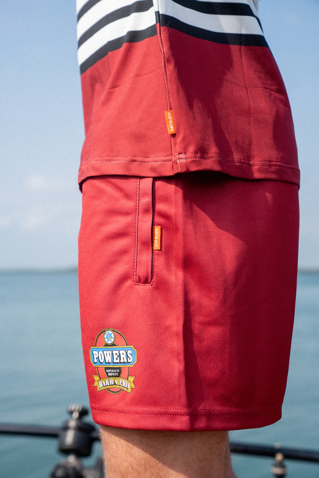 Half Back Footy Shorts – Barra Pro x Powers