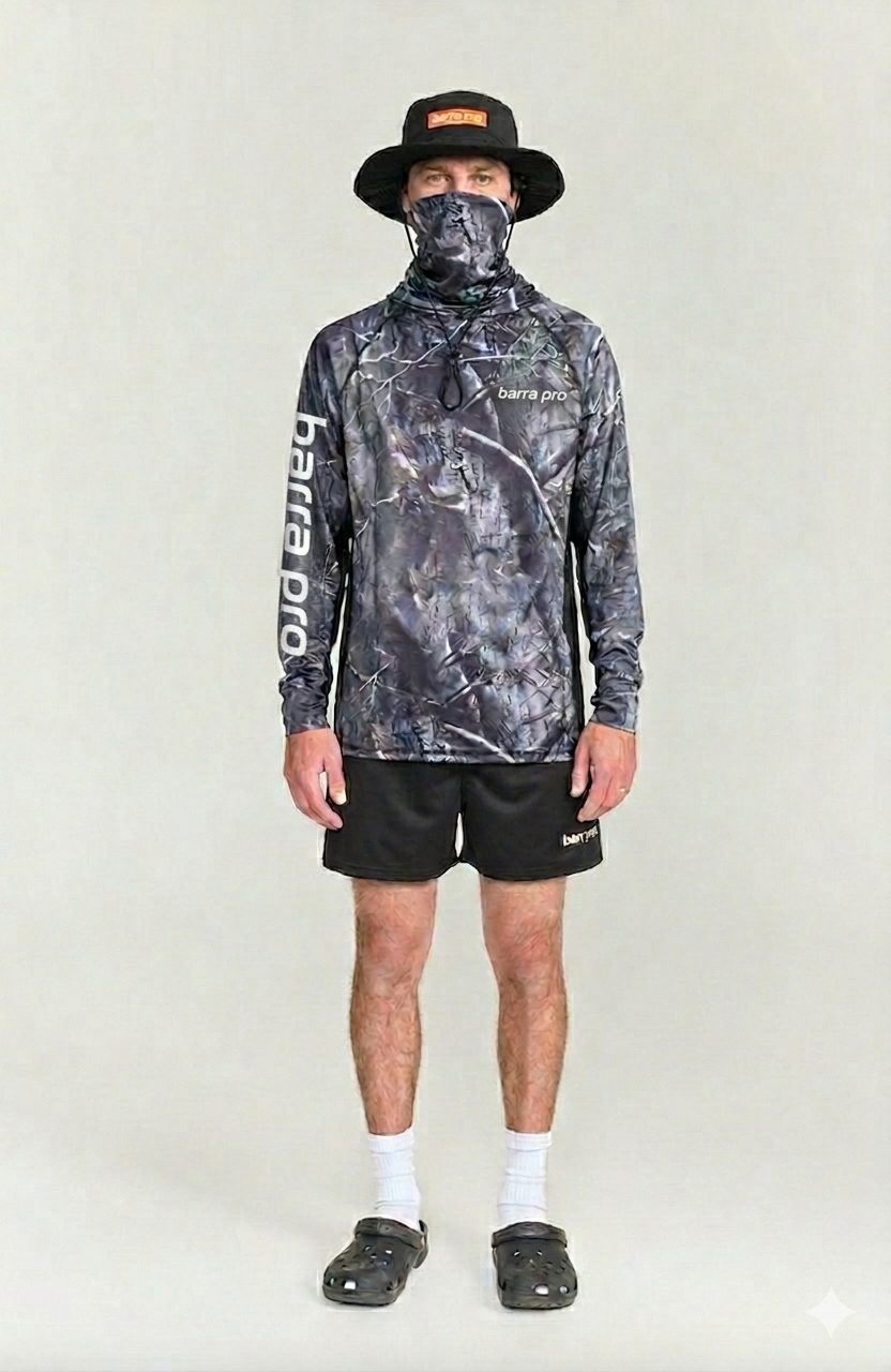 Fallen Oak Camo Hooded - Fishing Shirt