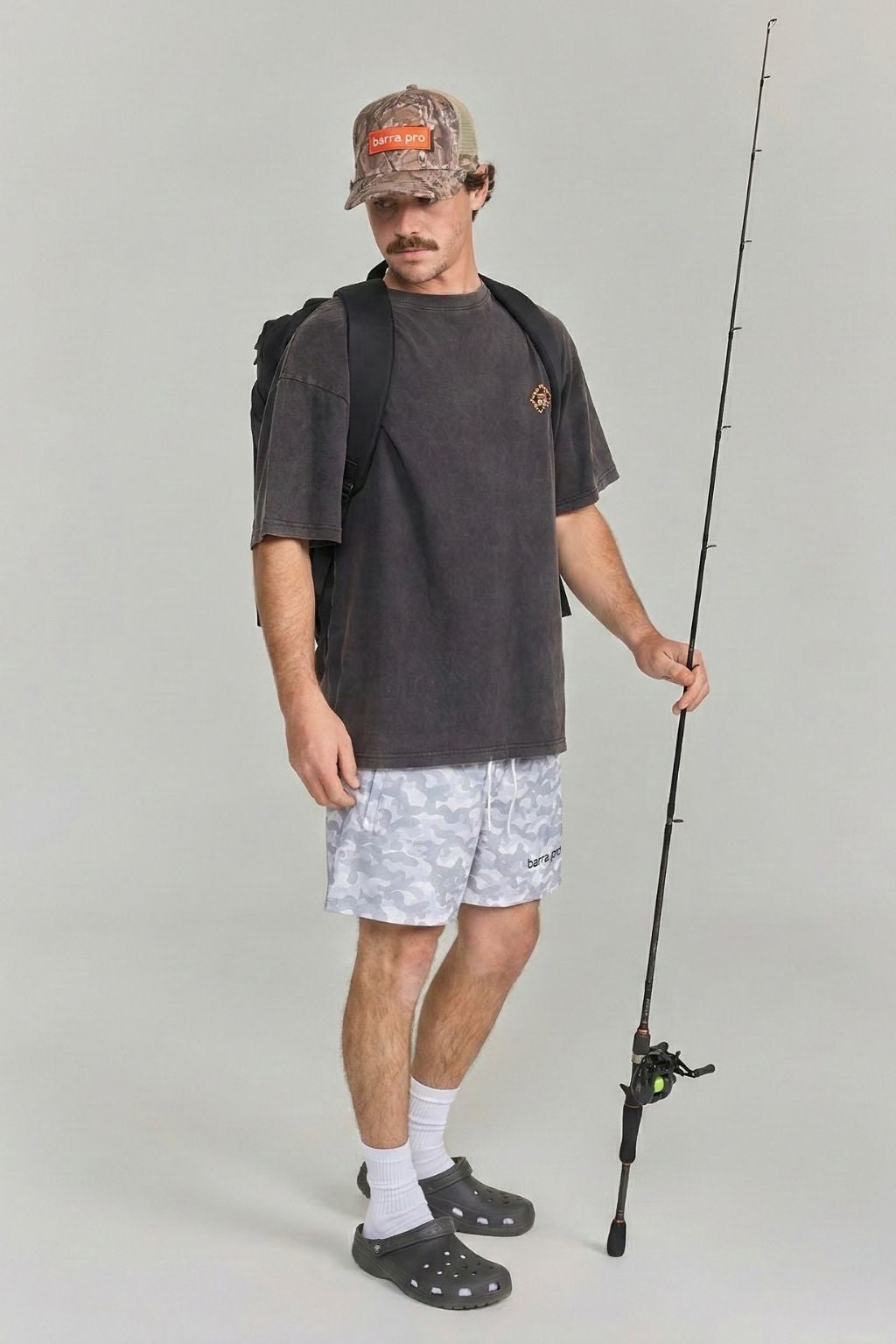 Winter Fade Camo- Rugby Shorts + Zips